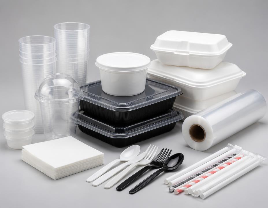 Descartáveis para delivery e food service: copos, potes, quentinhas, talheres e guardanapos